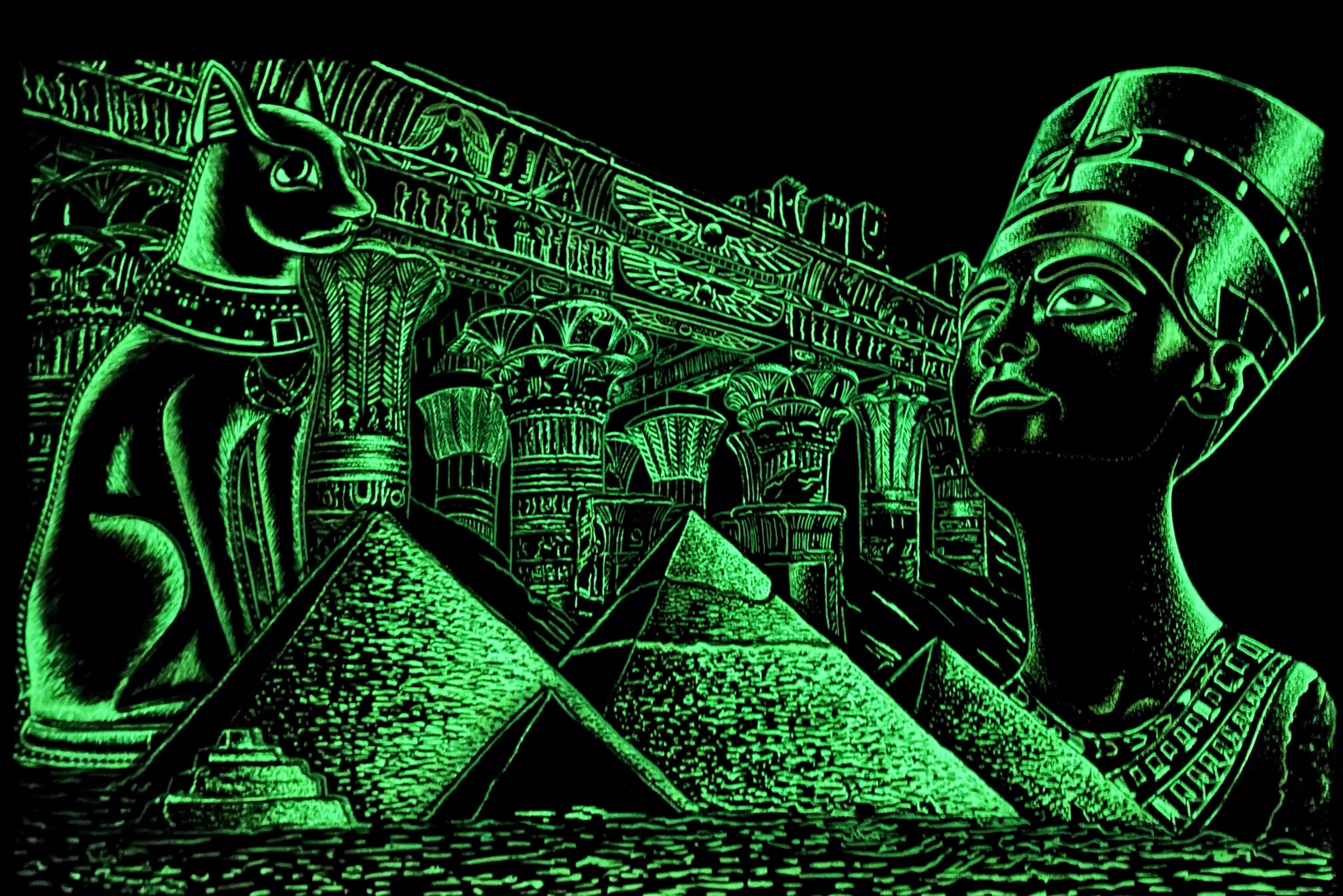 Queen Nefertiti & Goddess Cat